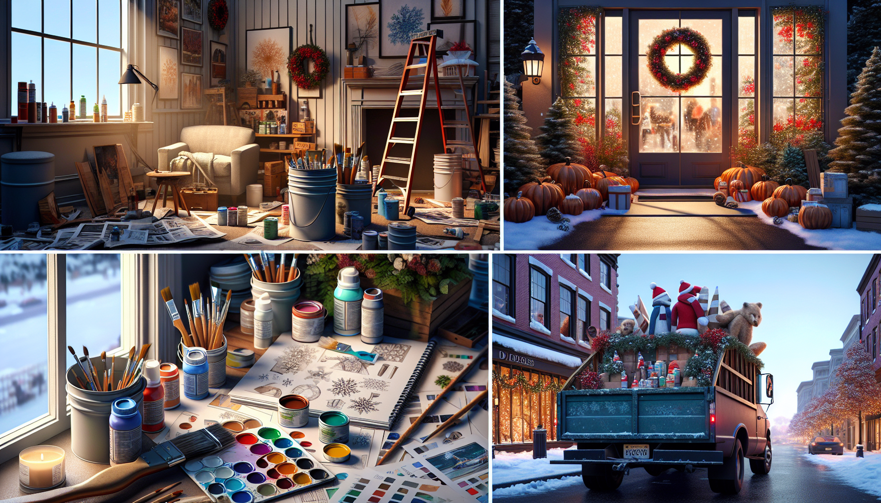 Holiday Window Painting